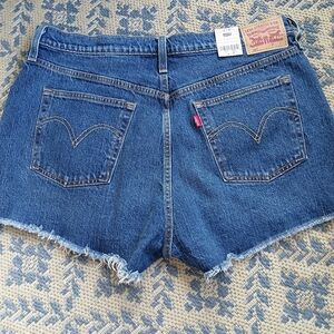 Levi's 501  Blue Jean Shorts Distressed Cut-Off Style